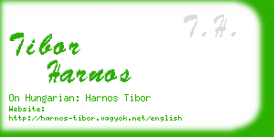 tibor harnos business card